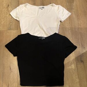 Fashion Nova V-neck crop top bundle.